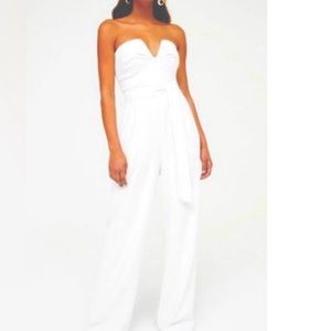 NWT AUS DESIGNER, SHEIKE Strapless White jumpsuit